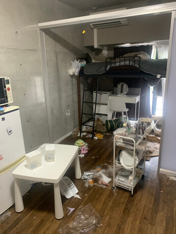 引越しゴミ回収の作業前